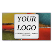 Minimalismus Farbblockierung der Unternehmensförde Magnetische Visitenkarte (Vorderseite)