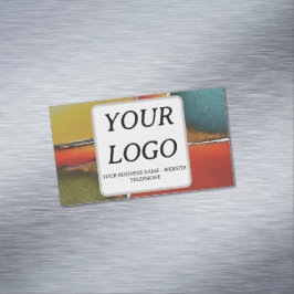 Minimalismus Farbblockierung der Unternehmensförde Magnetische Visitenkarte