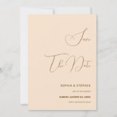 Minimalismus für den Hintergrund Save The Date (Vorderseite)