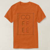 Minimalismus für Kaffee T-Shirt (Design vorne)