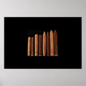 Minimalismus für kubanische Zigarren-Tabak Poster (Vorne)