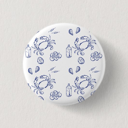 Minimalismus für Meeresnahrung Button (Vorderseite)