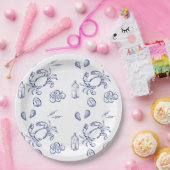 Minimalismus für Meeresnahrung Pappteller (Party)