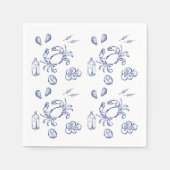 Minimalismus für Meeresnahrung Serviette (Vorderseite)