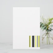 Minimalismus Gelbe Streifen Briefpapier (Stehend Vorderseite)