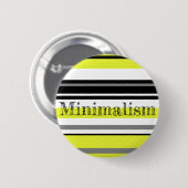 Minimalismus Gelbe Streifen Button (Vorne & Hinten)