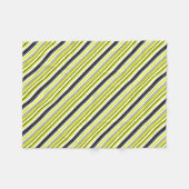 Minimalismus Gelbe Streifen Fleecedecke (Vorderseite (Horizontal))