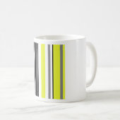 Minimalismus Gelbe Streifen Kaffeetasse (VorderseiteRechts)