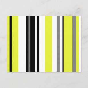 Minimalismus Gelbe Streifen Postkarte
