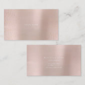 Minimalismus Golden Circles Delikate Rosa Rose Vip Visitenkarte (Vorne/Hinten)