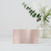 Minimalismus Golden Circles Delikate Rosa Rose Vip Visitenkarte (Stehend Vorderseite)