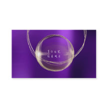 Minimalismus Golden Foil Glass Lila Gerahmte VIP