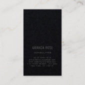Minimalismus Gray Black Gray Berufliche Beratung Visitenkarte (Rückseite)