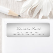 Minimalismus Gray Shadow Rücksendeadressen-Aufkleb (Insitu)