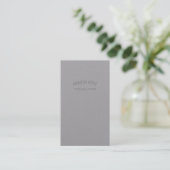 Minimalismus Gray Urban Gray Beruflich Consulting Visitenkarte (Stehend Vorderseite)