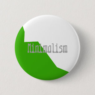 Minimalismus Green White Button