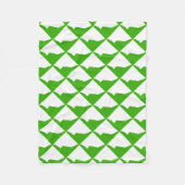Minimalismus Green White Fleecedecke (Vorderseite)