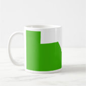 Minimalismus Green White Kaffeetasse (Links)