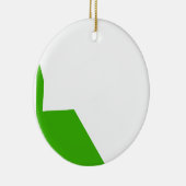 Minimalismus Green White Keramik Ornament (Rechts)