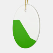Minimalismus Green White Keramik Ornament (Links)