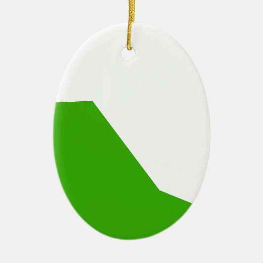 Minimalismus Green White Keramik Ornament (Vorne)