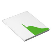 Minimalismus Green White Notizblock (angewinkelt)