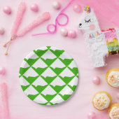 Minimalismus Green White Pappteller (Party)
