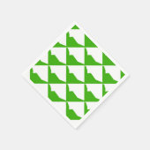Minimalismus Green White Serviette (Ecke)