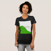 Minimalismus Green White T-Shirt (Vorne ganz)