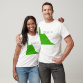 Minimalismus Green White T-Shirt (Unisex)