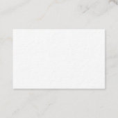 Minimalismus in schwarz weiß Visitenkarte (Rückseite)