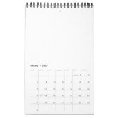 Minimalismus-Kalender 2012 oder jedes andere Jahr Kalender (Jan 2027)