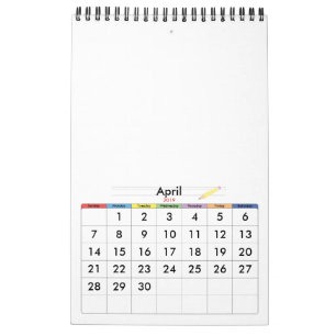 Minimalismus-Kalender JAHRES/SRÖßE/FARBE/DESIGN Kalender