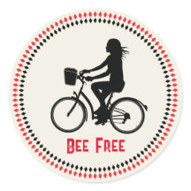 Minimalismus Mädchen mit Fahrrad