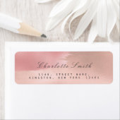 Minimalismus Makeup Strokes Rücksendeadressen-Aufk (Insitu)