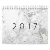 Minimalismus Marmor White Gray Silver Gold Kalender (Titelbild)