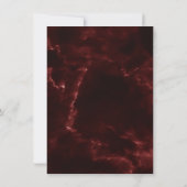 Minimalismus Maroon Burgundy Marble Event Abstrakt Einladung (Rückseite)
