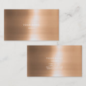 Minimalismus Metallic Ivory Gold Vip Manager Visitenkarte (Vorne/Hinten)