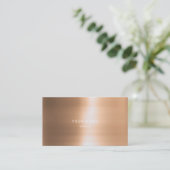 Minimalismus Metallic Ivory Gold Vip Manager Visitenkarte (Stehend Vorderseite)