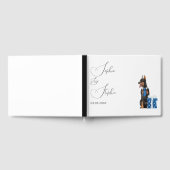 Minimalismus mit einer Doberman Dog Wedding Gästebuch (Voll)