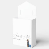 Minimalismus mit einer Hunde-Illustration Geschenkschachtel (Geöffnet)