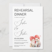 Minimalismus mit einer Katzen-Probe Einladung (Vorderseite)