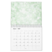 Minimalismus Pastell Pink Rose Funkelnd Lights Kalender (Mär 2027)