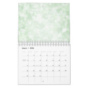 Minimalismus Pastell Pink Rose Funkelnd Lights Kalender (Mär 2026)