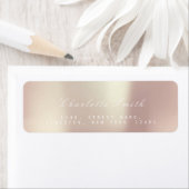 Minimalismus Pink Rose Peak Rücksendeadressen-Aufk (Insitu)