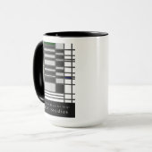 Minimalismus Reflektion II auf der De Stijl-Tasse Tasse (Vorderseite Links)