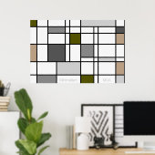 Minimalismus Reflektion III Poster (Heimbüro)