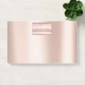 Minimalismus Rosa Rose Rose Gold Metallic Post-it Klebezettel (Büro)