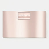 Minimalismus Rosa Rose Rose Gold Metallic Post-it Klebezettel (Vorderseite)