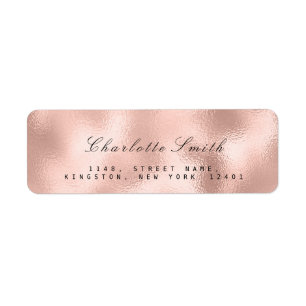 Minimalismus Rose Gold Rücksendeadresse UAWG